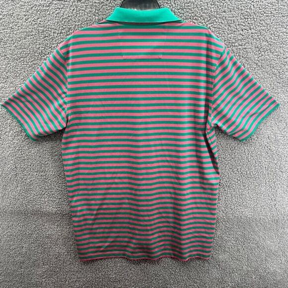Southern Tide Mens Performance Golf Polo Shirt Medium Short Sleeve Striped - Picture 8 of 15
